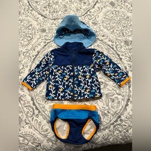 Infant swim suit & coverup